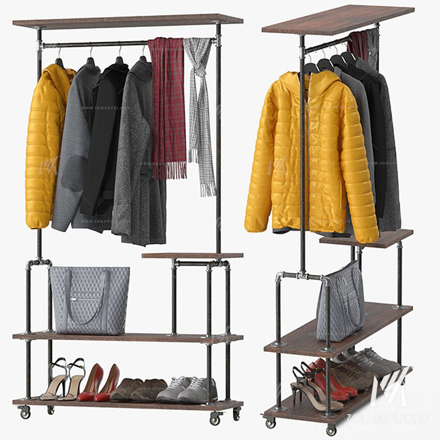 Industrial Clothing Rack